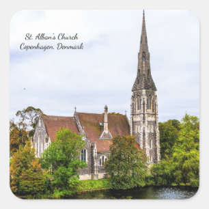 Sticker Carré Eglise Saint-Alban, Copenhague