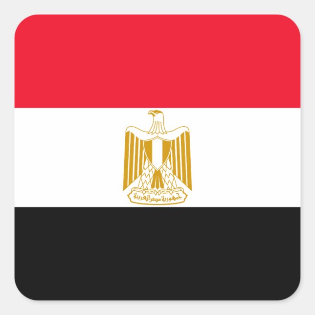 Sticker Carré Égypte (Devant)