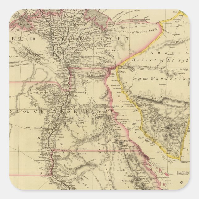 Sticker Carré Égypte 15 (Devant)