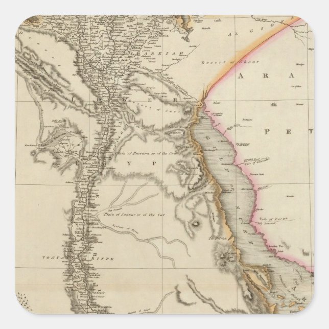 Sticker Carré Égypte 3 (Devant)