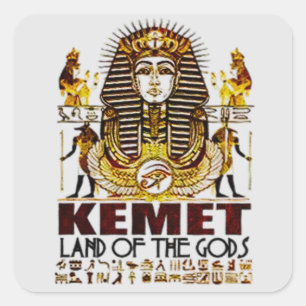 Sticker Carré Égypte ancienne Kemet Histoire noire