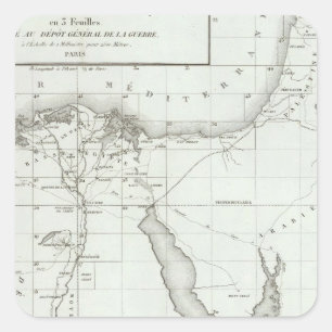 Sticker Carré Égypte et Palestine