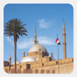 Sticker Carré Égypte, Le Caire, Citadelle, Mosquée Muhammad Ali