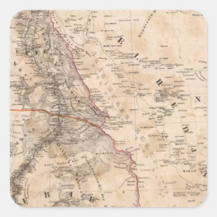 Sticker Carré Égypte, Soudan, Afrique 2