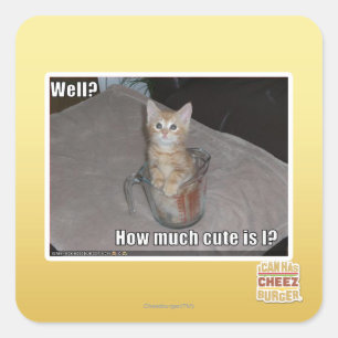 Sticker Carré Eh bien ?