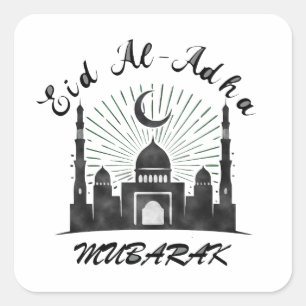 STICKER CARRÉ EID AL ADHA MUBARAK 2023