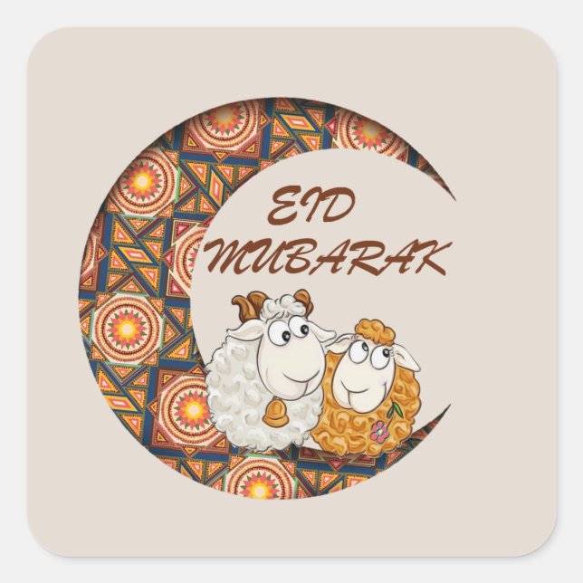Sticker Carré eid aladha moubarak 2025 (Devant)