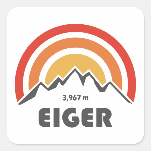 Sticker Carré Eiger (Devant)