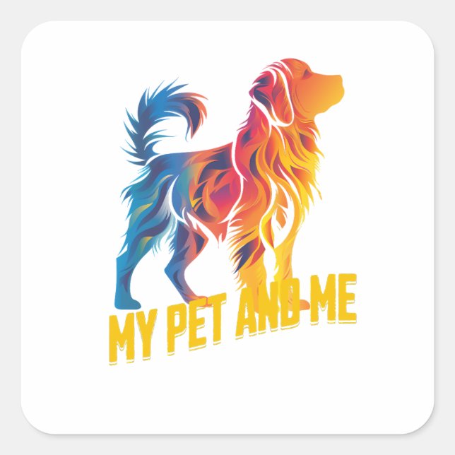 Sticker Carré El Arte de Amar: Capturando la Esencia de Tu Masco (Devant)