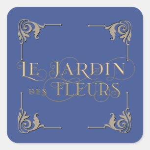 Sticker Carré Elaborer Fleurs Françaises Jardin des Fleurs