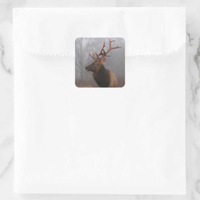 Sticker Carré Élan de Noël élégant et stylé (Sac)