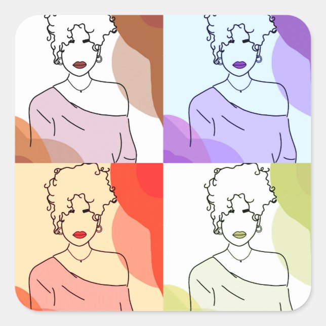 Sticker Carré Elas (Devant)