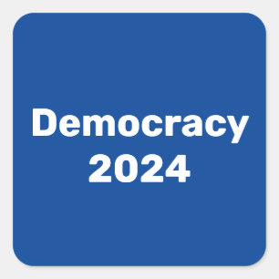 Sticker Carré Élection présidentielle de 2024 pour la démocratie