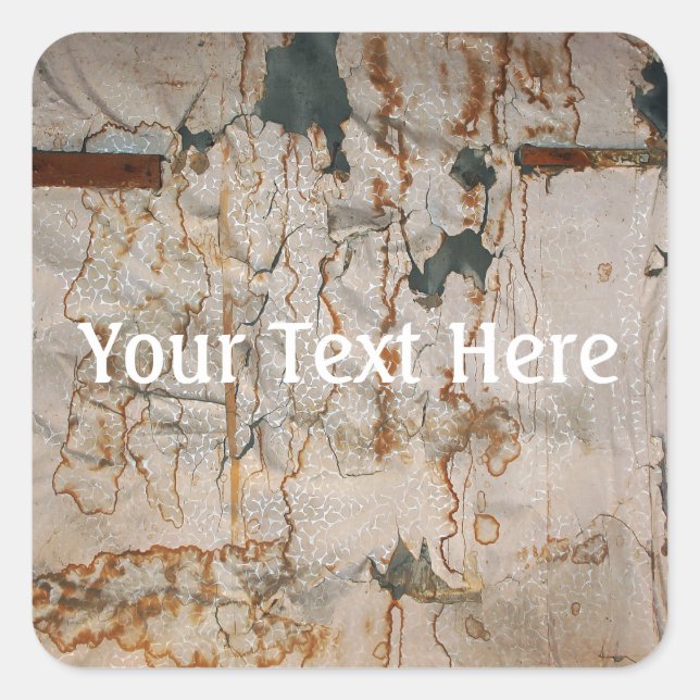 Sticker Carré Élégance de la chute (Devant)