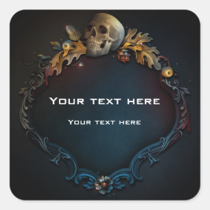 Sticker Carré Élégant automne automne automne Enchantée Hallowee