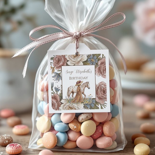 Sticker Carré Elegant Horse Lover Birthday  (Créateur téléchargé)