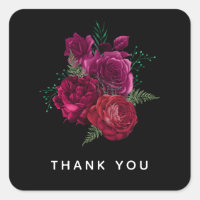 Elegant Magenta Rose Floral Bouquet