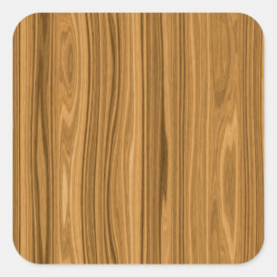 Sticker Carré Elegant Wood Grain