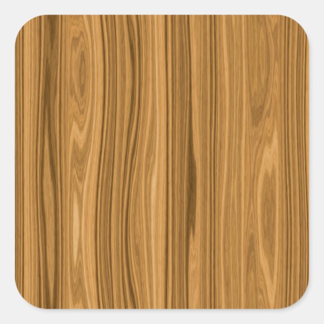 Sticker Carré Elegant Wood Grain (Devant)