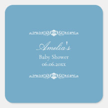 Élégante Baby Shower Rose de Style Régence