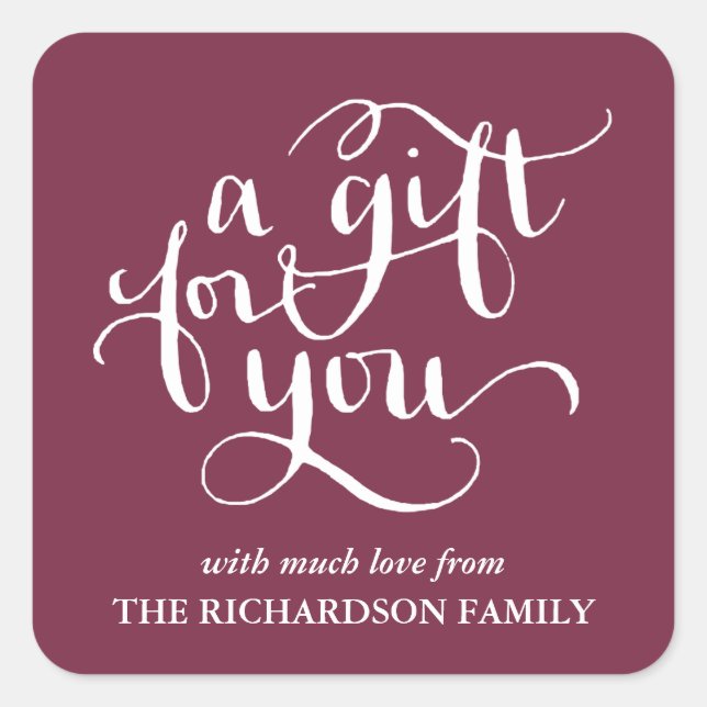 STICKER CARRÉ ÉLÉGANTE BALISERIE DE BALISES DE BALISES DE SCRIPT (Devant)