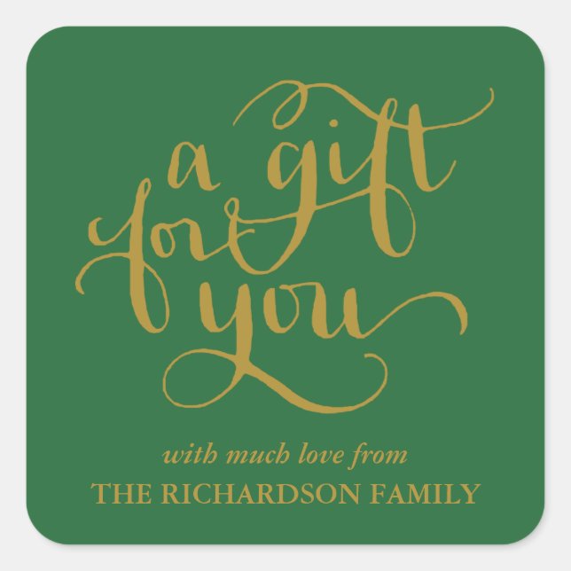 STICKER CARRÉ ÉLÉGANTE BALISERIE DE BALISES DE BALISES DE SCRIPT (Devant)