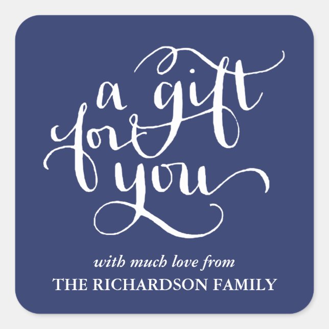 STICKER CARRÉ ÉLÉGANTE BALISERIE DE BALISES DE BALISES DE SCRIPT (Devant)