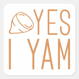 Sticker Carré Elle est ma pomme de terre douce