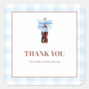 Sticker Carré Elle est prête à faire éclater la Baby Shower au s