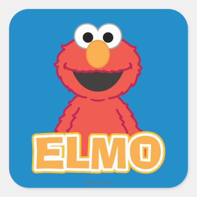 Sticker Carré Elmo Style Classique (Devant)