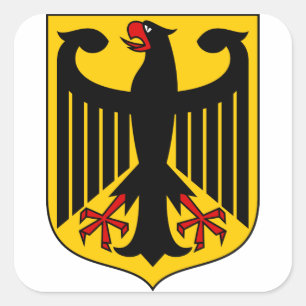 Sticker Carré emblème allemand