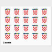 Sticker Carré emblème de croatie (Feuille)