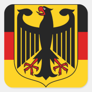 Sticker Carré emblème de l'Allemagne