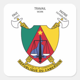 Sticker Carré emblème du cameroun