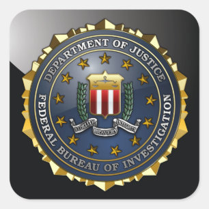 Sticker Carré Emblème du FBI