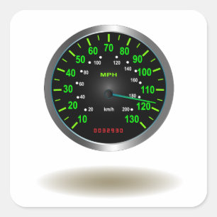 Sticker Carré Emblème frais de tachymètre