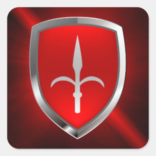 Sticker Carré Emblème métallique de Trieste