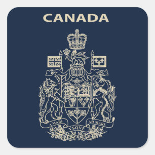 Sticker Carré emblème national du Canada