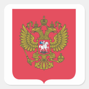 Sticker Carré emblème national russe