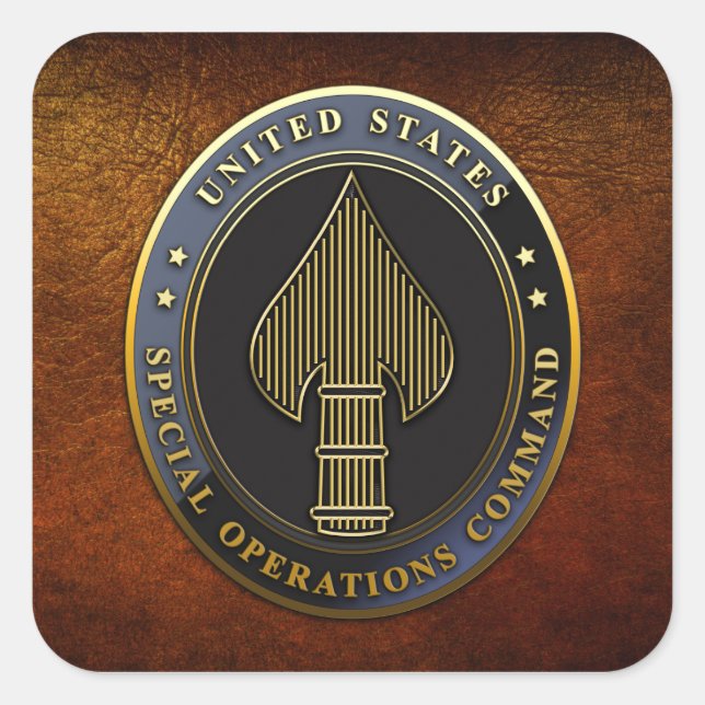 Sticker Carré Emblème USSOCOM (Devant)