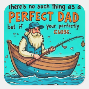 Sticker Carré Embrasser le voyage imparfait de la paternité