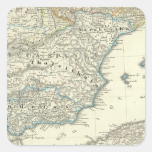 Sticker Carré Émirat de Cordoue jusqu'à la destruction