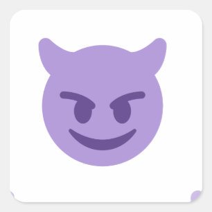 Sticker Carré emoji diable