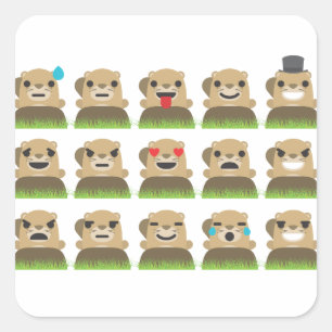 Sticker Carré emojis