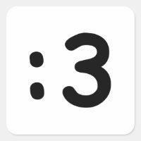 Émoticône face chat : 3