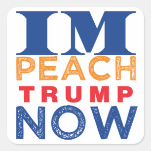 Sticker Carré Empêcher Trump maintenant