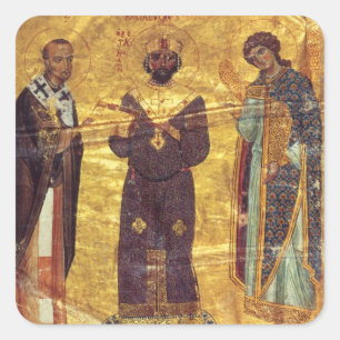 Sticker Carré Empereur Nicephorus III Botaniat de Grec Coisl 79