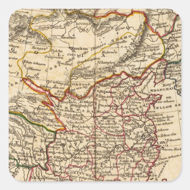 Sticker Carré Empire chinois (Devant)