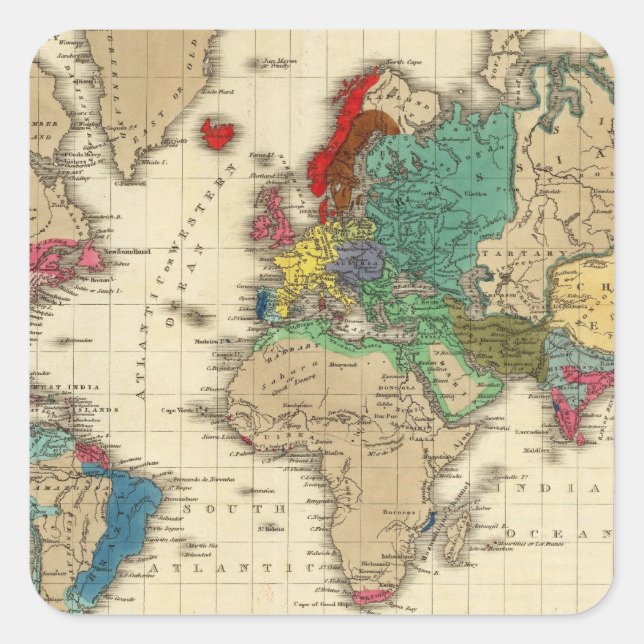 Sticker Carré Empire de Napoléon Bonaparte 1811 ap. (Devant)