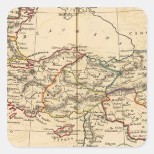 Sticker Carré Empire de tabouret